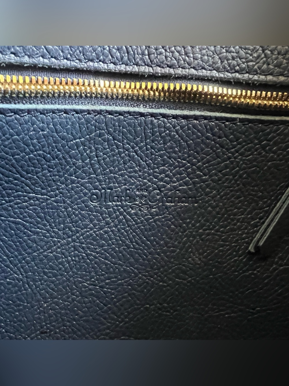 Mark & Graham Everyday Italian Leather Tote - Navy - Medium - Picture 6 of 9